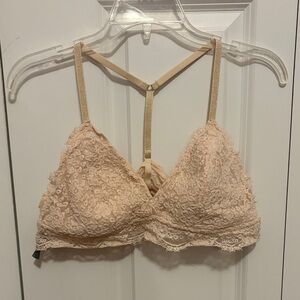 Aerie Lace Bralette in Soft Beige Size XL